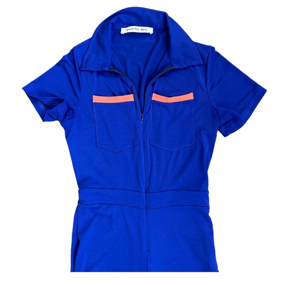 Peachy Den Women's Blue Jumpsuit - Picture 3 of 5